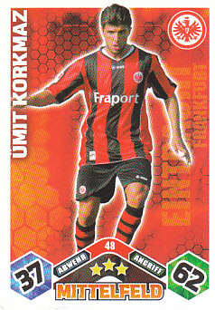 Umit Korkmaz Eintracht Frankfurt 2010/11 Topps MA Bundesliga #48